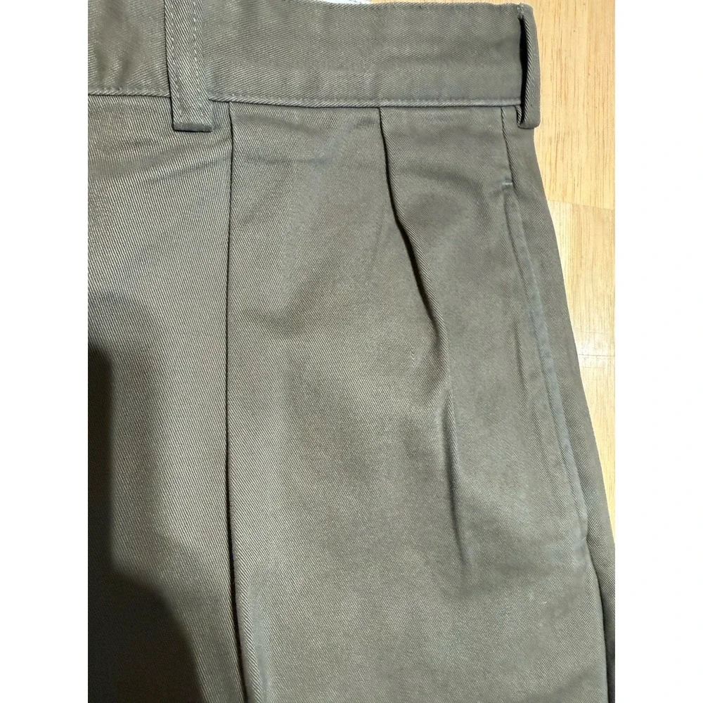 Vintage Polo Ralph Lauren Chino Pants Mens 35x32 Brown Pleated 100% Cotton